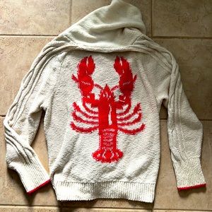 Anthropologie Cotton Sweater, Lobster